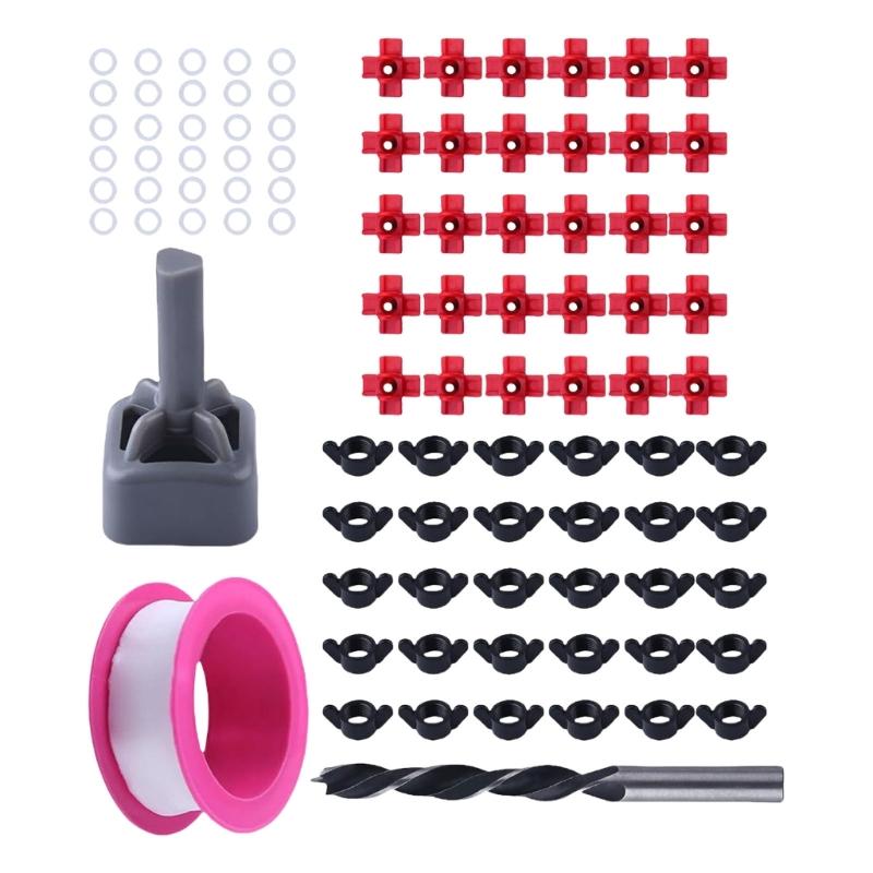 ABS Plastic Chicken Waterer With Stainless Steel Nipple Automatic Poultry Drinker For Coops Cage Leakproof