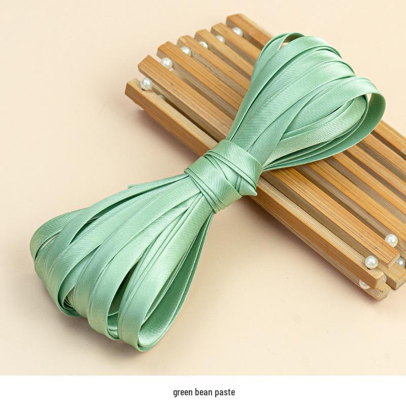 Hengmeihe 0.85cm Satin Cheongsam Hemming Strip: Solid Color, Imitation Silk, Non-Iron Accessories for Women