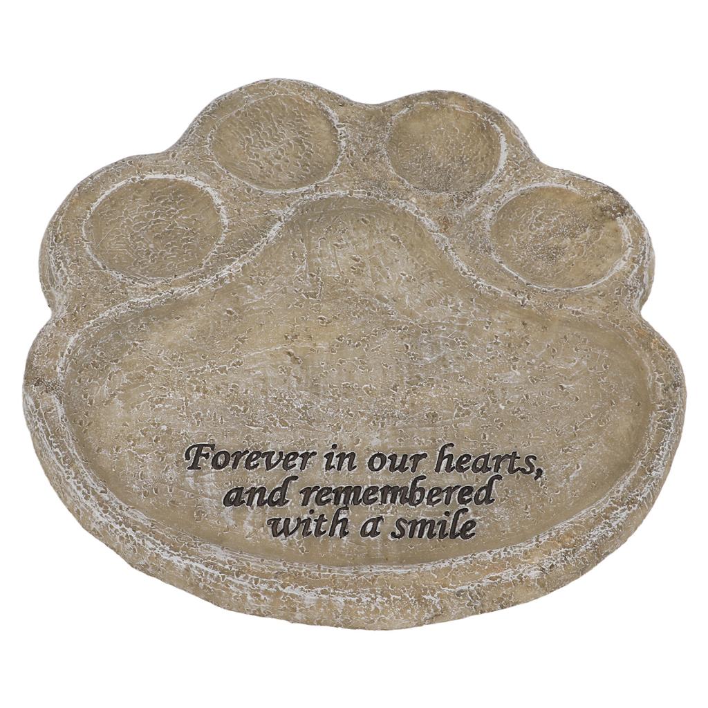 Pet Memorial Stone Synthetic Resin Weatherproof Pet Tombstone for Died Pets Outdoor
