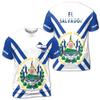 EL Salvador Flag Graphic T Shirts For Man Clothes Maillot Football Summer Fashion Trend Loose Sports Crew Neck Unisex Tees Tops