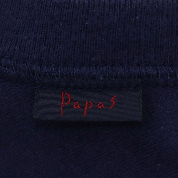 PaPas MANIERE DE HEMING Logo-Print Kurzarm Henry-Kragen Poloshirt S Herren Gebraucht