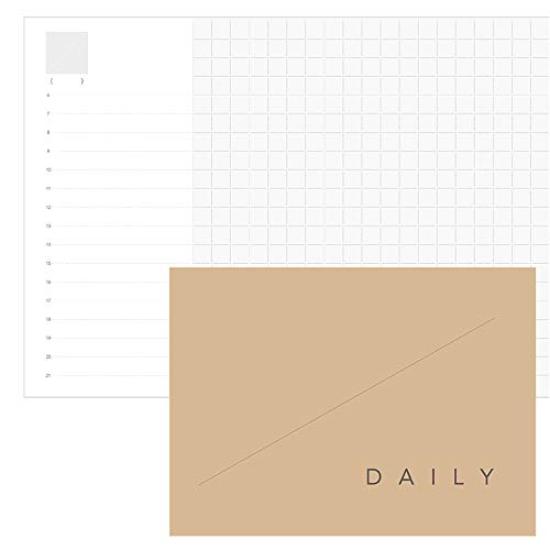 TETEFU Daily 1 Page Per Day Date TETEFU 1 Page Per Day Vertical Ito Notebook Refill, [Single Item] [Daily Free] Diary, Diary,