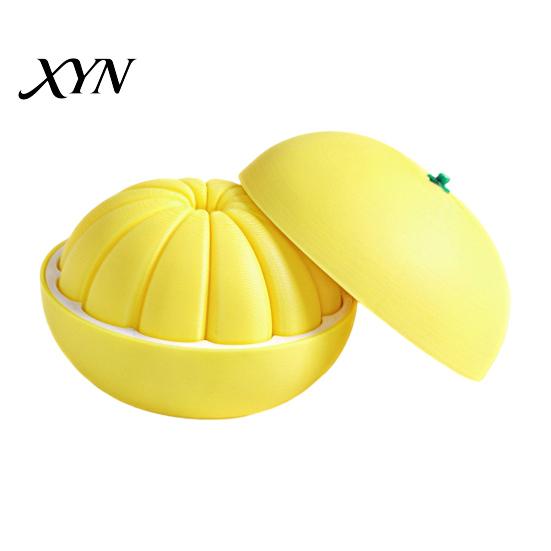 Fake Fruit Decoration 3D Printed Orange Fidget Toy, Stress Relief Simulated Kids Toy Model Ornament for Home Office Desktop