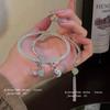 New Chinese Ancient Style Guochao Bell Bracelet Women'S Light Luxury Niche Exquisite Bracelet High-End Accessories Jingle Bracelet Cinnabar