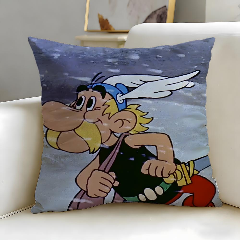 

classic cartoon Asterix and Obelix Cushion Cover Soft & Easy-Wash Pillow Case – Versatile for Couch, Bed, Travel and Office 30cmx30cm