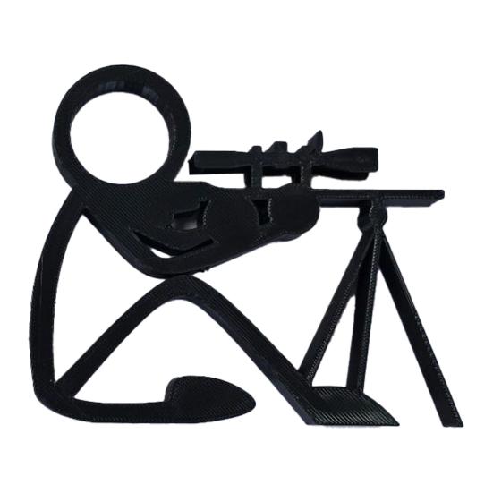 

3D-друкована фігурка-лінія, підставка для ручок, настільна підставка для олівців, фігурка воїна в стилі лінійного малюнка для декору домашнього офісу, студентів, любителів ігор C