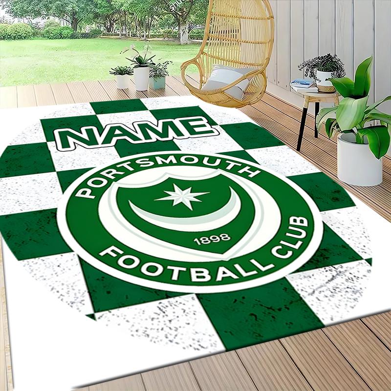 Custom Name Chelsea Heart London Crest Carpet Rug Customizable Soft Washable Anti-Slip Home Living Room Sofa Mats Personalized Rug. 0909238