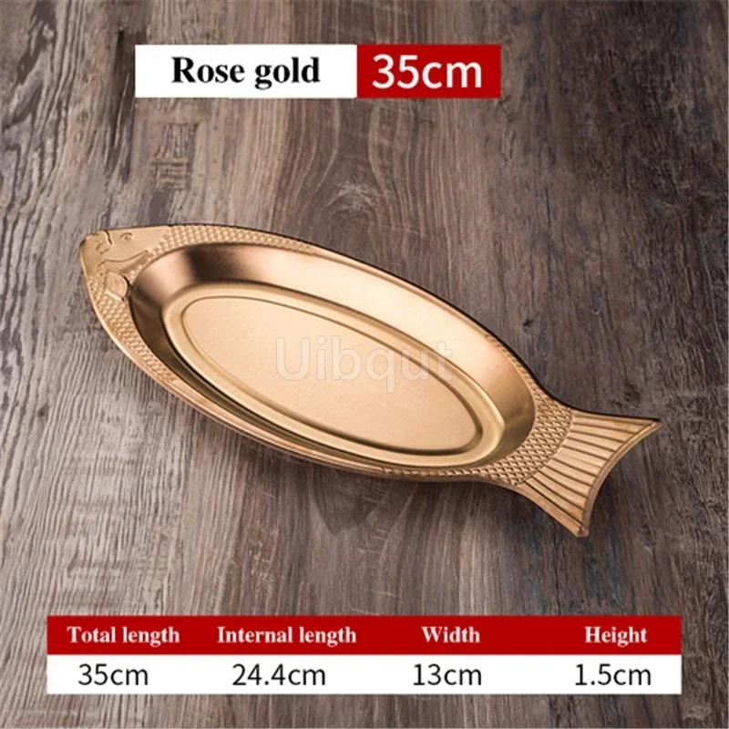 Dish Shaped Steamed Fish Plate Creative Egg Plate Barbecue Plate Tray Plates Korean Style Stainless Steel Plates Dishes Loza