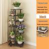 Multi-Tier Iron Art Plant Stand with Storage