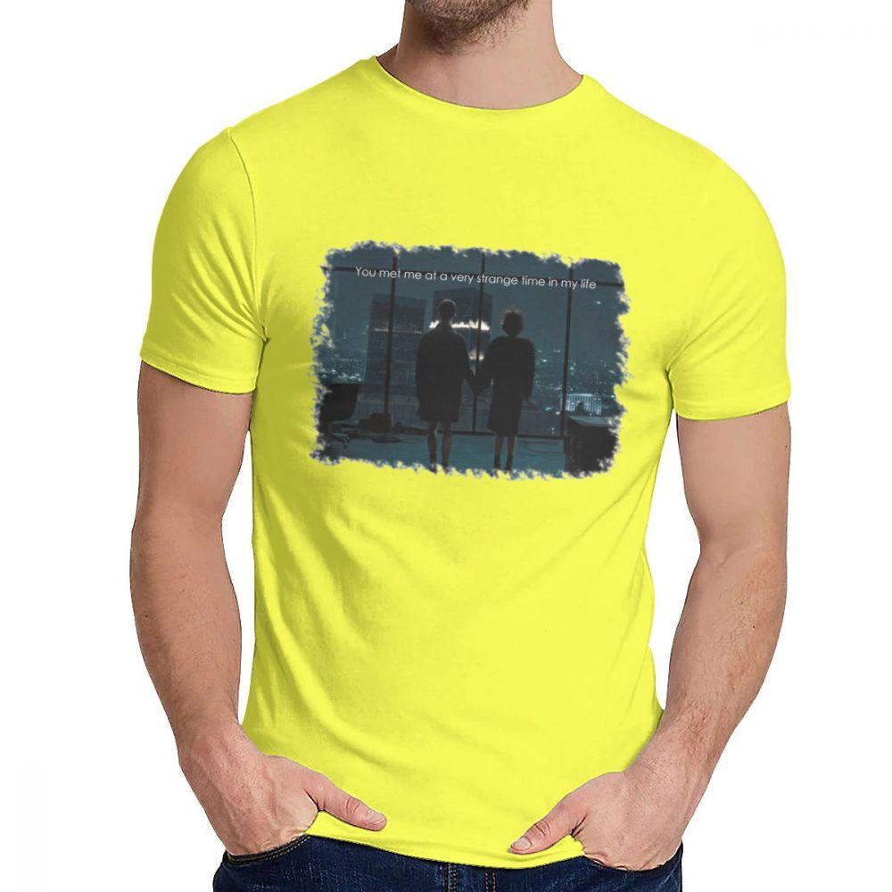 Harajuku Marla Singer Fight Club Strange Time T Shirt Man Crazy Cotton Clothes Round Neck L