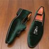 New Arrival Fashion Pointed Velvet Tassels Shoes For Men Designer Casual Loafers Formal Dress Footwear Sapatos Tenis Masculino