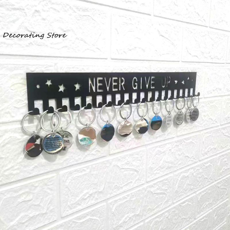 Medal Display Rack Metal Medal Hanger Holder Organizer Wall Mounted Large Capacity Award Holder For Race Soccer Sports Karate