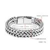 1PC Stainless Steel Braided Double Row Front and Rear Fish Scale Alloy Magnetic Buckle Bracelet with Keel Jewelry New Model