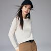 Paruo Women's 100% Cashmere Round Neck Cable Knit Sweater