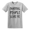 Normale Leute machen mir Angst T-Shirt lustig Goth Rock Punk Geschenk Neuheit Oberteil Tee