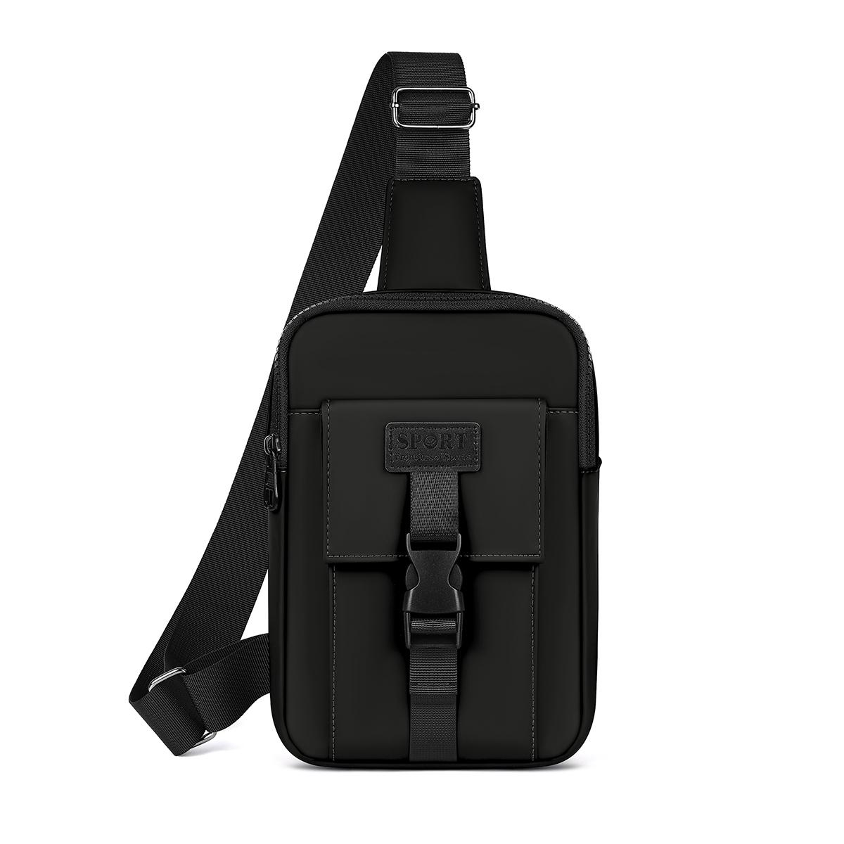 

Men Chest Bag Fashion Shoulder Chest Rig Man Sports Crossbody Bags for Male Mini Body Phone Bag Handbag Travel чорний
