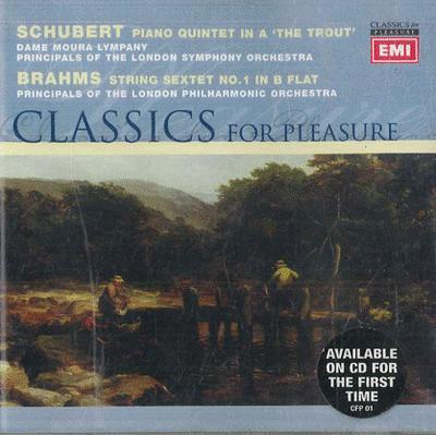 CD DAME MOURA LYMPANY PRINCIPALS OF T  Schubert Trout Quintet  Brahms Str 724357269322 EMI 1998 UK Classical Used