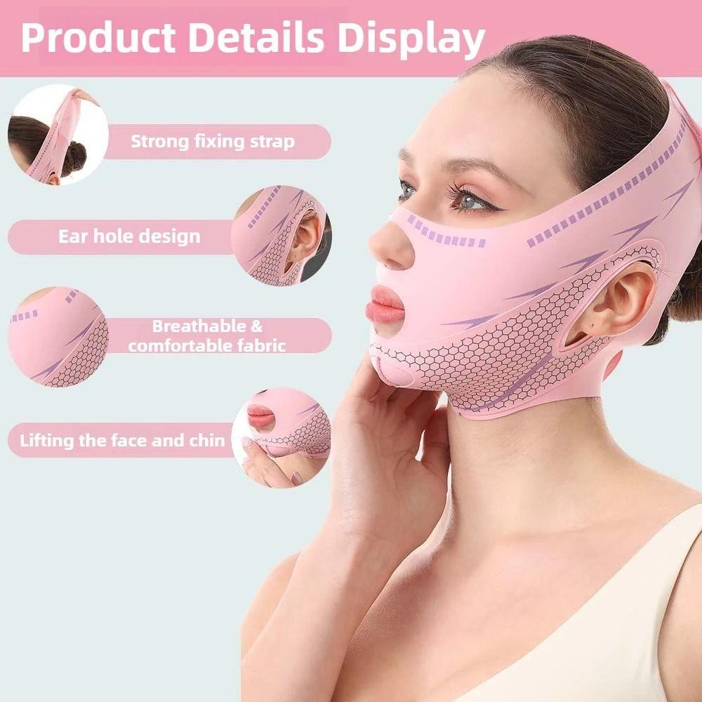 Spandex Face Lifting band Breathable Facial Slimming Wrap Cheek Lifting Mask Anti Double Chin