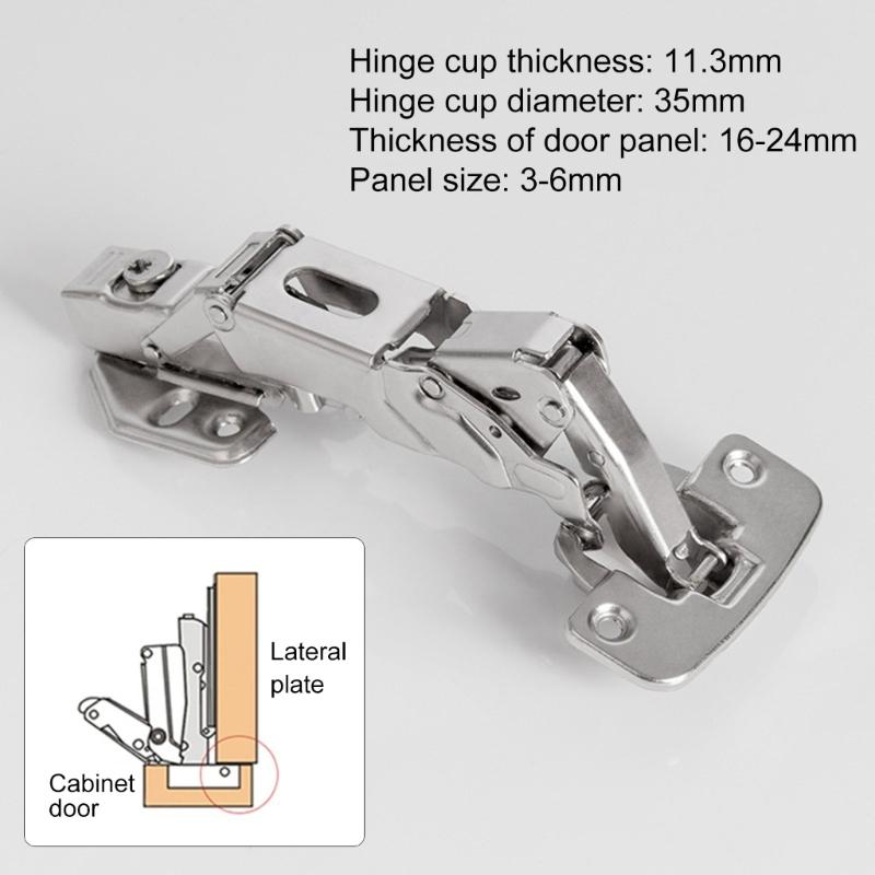 Soft Closing Cabinet Hinges with 165 Degree Opening & 0 Clearance Wide Angles Door Hinges for Corner Applications