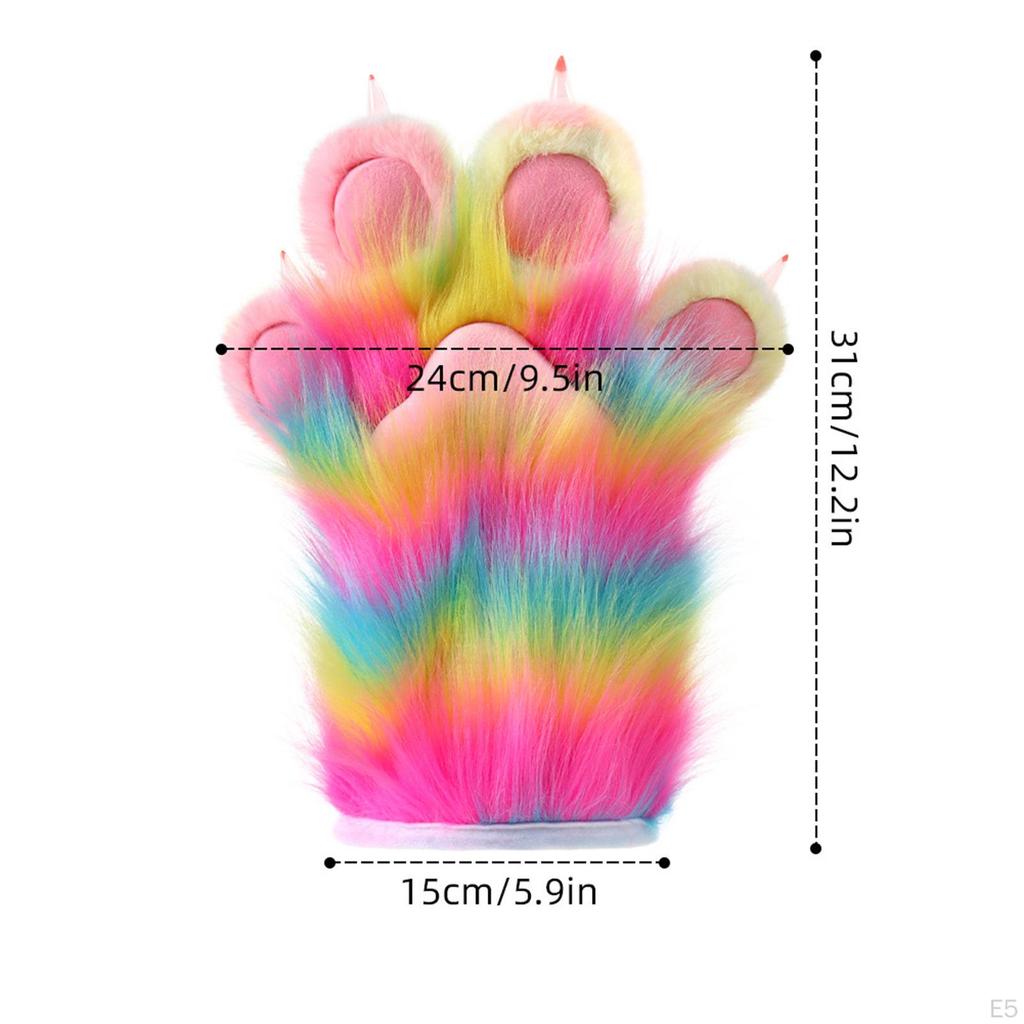 Animal Paws Gloves Adorable Cosplay Costume Accessories for Fancy Dress
