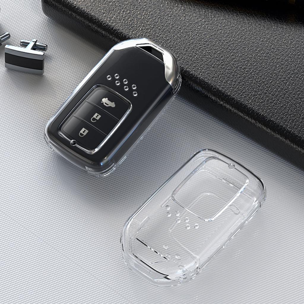 Car key cover is suitable for Honda Civic Accord Crown Road URV Lingpai CRV Yingshipai transparent car key cover