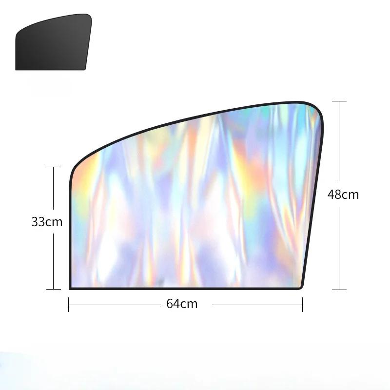 Magnetic Car Sunshade UV Protection Curtain Sun Shield Cover Titanium Silver front/rear Car Sun Shades Summer Sun Protection