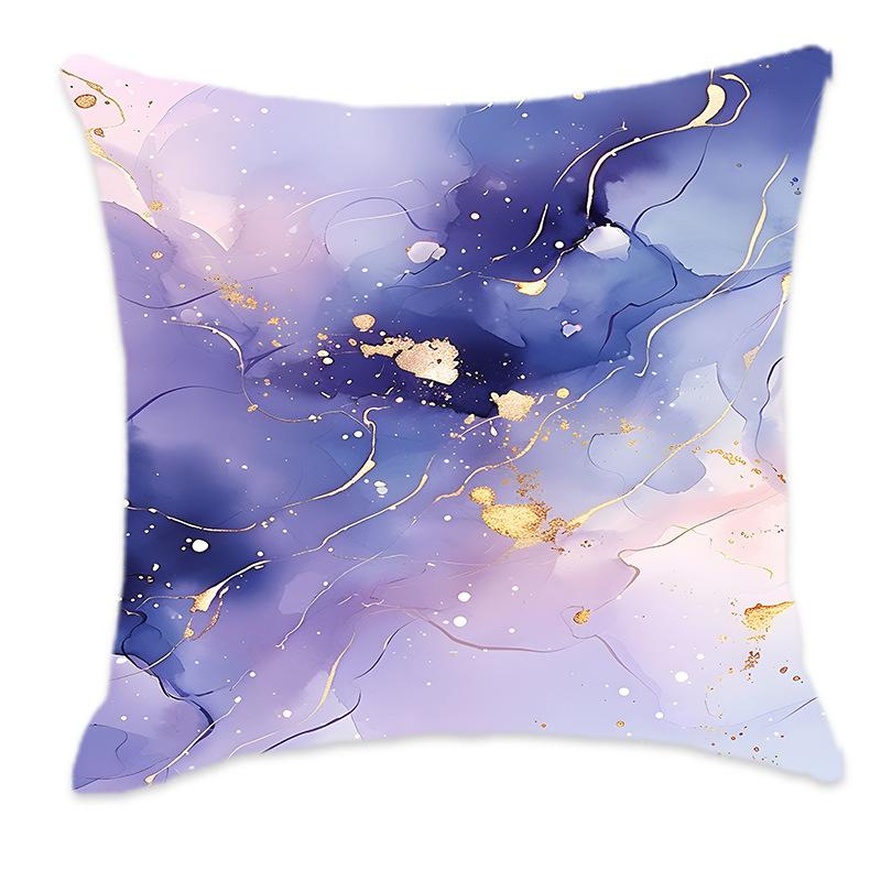 New Dreamy Gold, Pink, Blue and Purple Gradient Color Pillow Back Home Bedroom Bedside Sofa Cushion