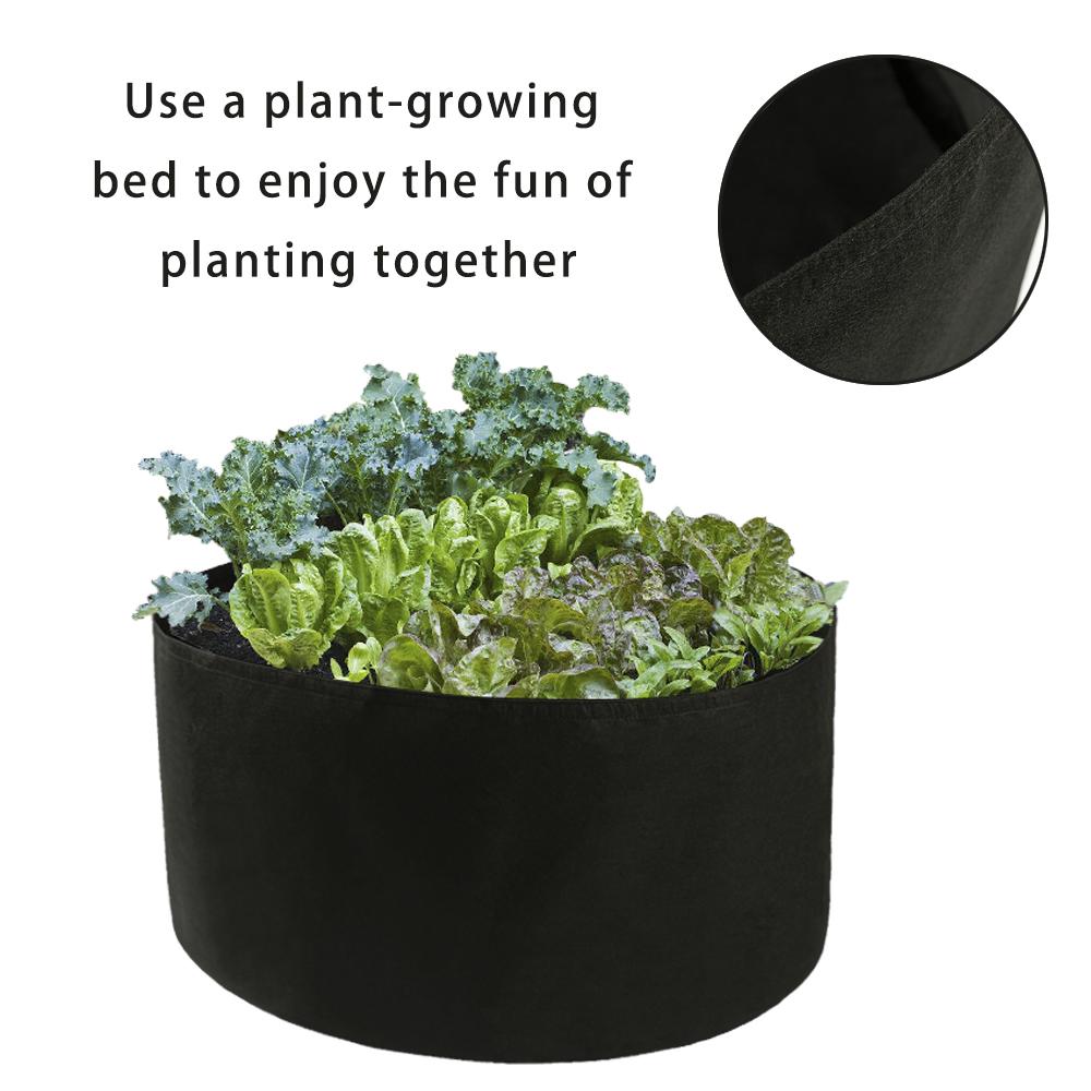 Fabric Grow Bag 150 Gallon 116cm Diameter 56cm Height 1mm Thick Felt Cloth Plant Pot