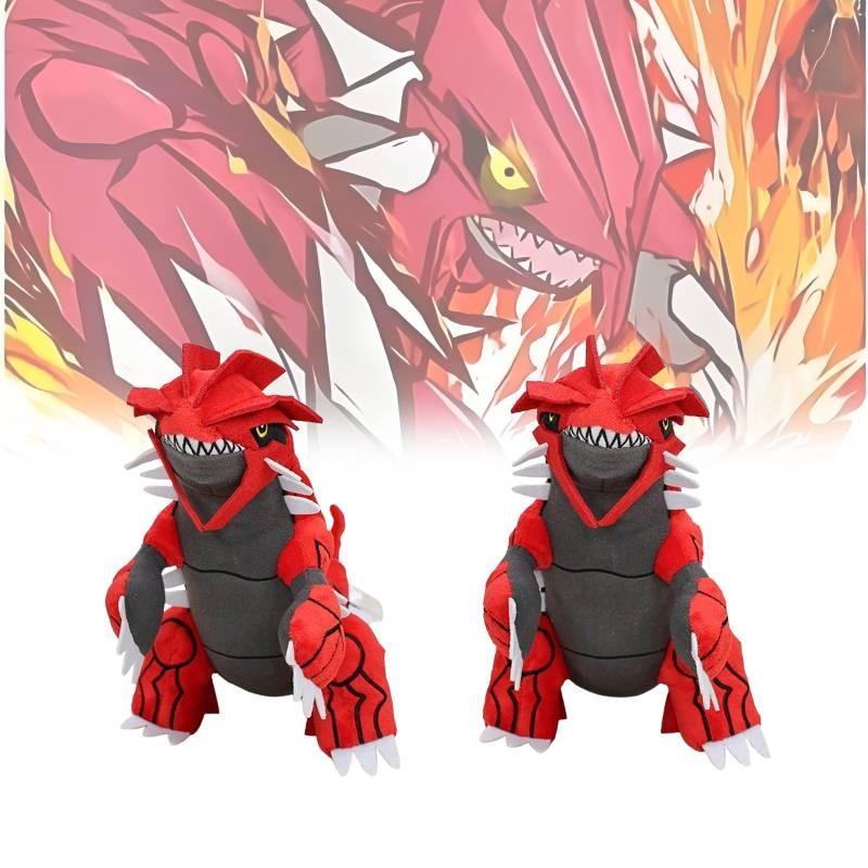 Cuddly Red Groudon Cartoon Childrens Birthday Gift Throw Doll Pillow