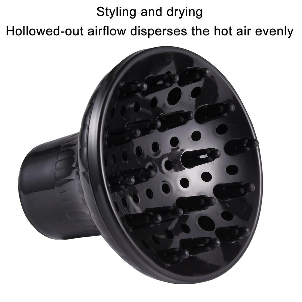 Universal Barbershop Hairdryer Diffuser Cover Black Curling Hair Dryercover Barber Hair Diffuser Salon Home Curly Styling Tools
