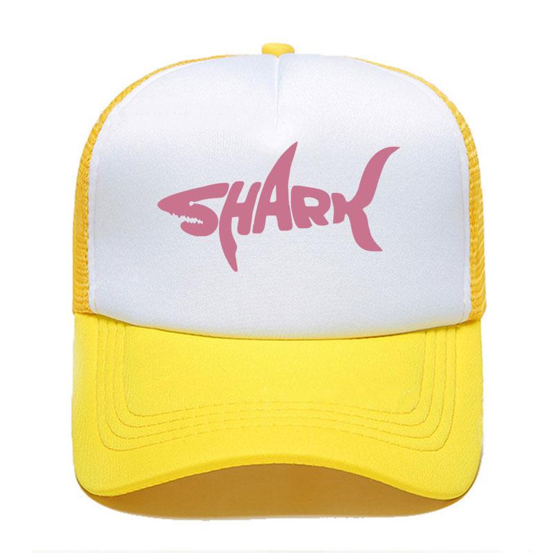 New Shark Print Baseball Cap Funny Casual Unisex Women Parentchild Hats Mesh Visor Outdoor Sun Hat Adjustable Caps