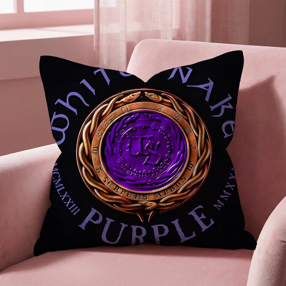 Whitesnake Cushion Cover Multi-Scene Pillow Cover for Home & Car - Reversible, Soft & Durable for Daily Use