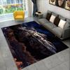 3D Spaceship Spacecraft UFO Cartoon Carpet Rug for Home Living Room Bedroom Sofa Doormat  Decor,kids Area Rug Non-slip Floor Mat