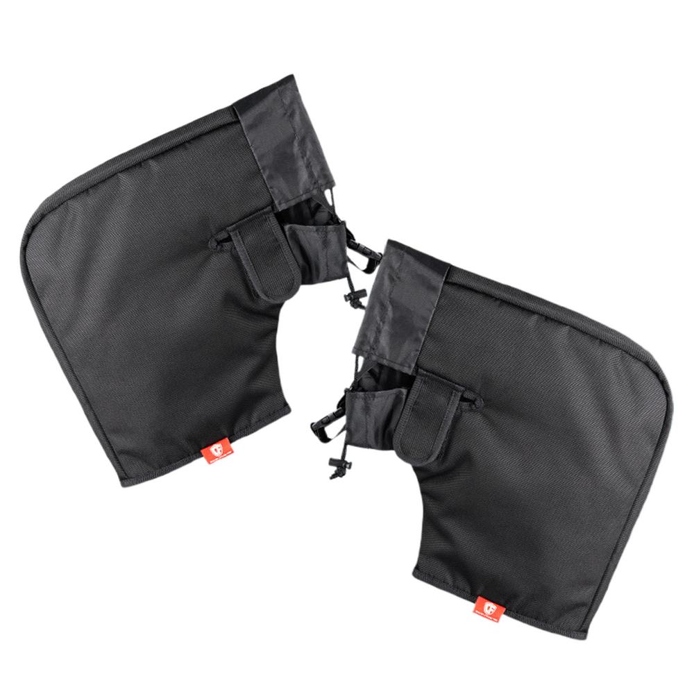 

1 пара мотоциклетных рулей, водонепроницаемые перчатки для руля, перчатки для снегоходов, зимние термоперчатки для езды на электровелосипеде и мотоцикле чёрный