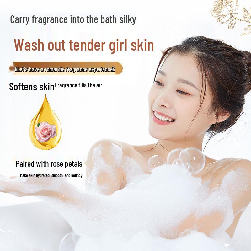 Nourishing Rose Body Bath Oil with Long-Lasting Fragrance
