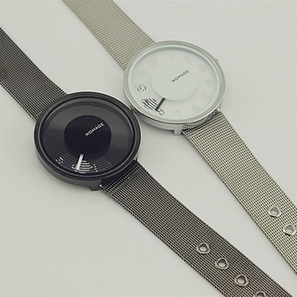 ZooooM Analog Wristwatch Unique Design Dial Casual Fashion Accessory For Men Women (white) ZM-2TOWDOKE-WH