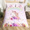 Unicorn Cute Bedding Set Single Twin Full Queen King Size Polyester Bedroom Duvet Cover Aldult Kids Comforter Quilt Cover Set