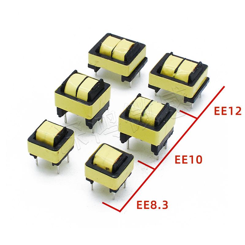 EE Type Common Mode Inductor Filter: Anti-Interference Power Choke Coil, Horizontal Encapsulated (EE8.3, EE10, EE12)