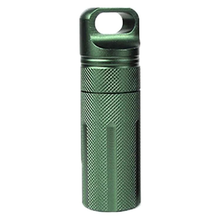 Portable Aluminum Alloy Sealed Waterproof Tank EDC Emergency Medicine Bottle Storage Tank Outdoor Essential Equipment Multi Tool