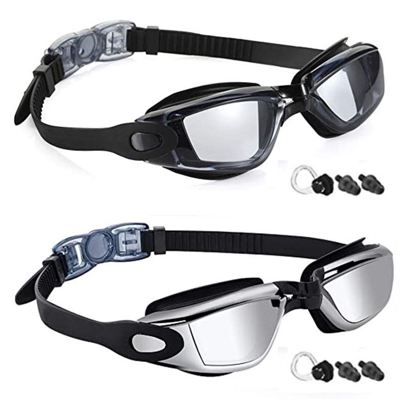 High-Definition Anti-Fog Myopia Silicone Swim Goggles Set