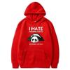 Lazy Panda I Hate Morning People Print Hoodie Wo Casual Fashion Hoody Autumn Soft Sweatshirt Harajuku Warm Women Sportswear