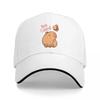 Bee Cappy Be Happy Baseball Caps Fashion Bee And Capybara Cute Cartoon Sandwich Hat Unisex Style Adjustable Headwear Outdoor