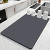 Kitchen Counter Bowl and Plate Drying Pad, with Anti-slip Rubber Back Plate, Heat-resistant, Grey, Suitable for Bowls and Cups