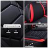 5-Seat Full Car PU Leather Seat Covers 3D Diamond Stitching Soft Comfortable Non-Slip Fit Most Cars All Season
