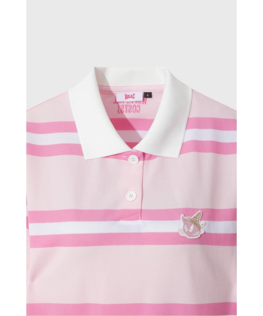 WAAC Women Stripe Loose-Fit Polo Wwtcm26503Pil