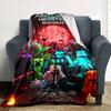Minecraft Customize Text Blanket Cozy Customizable Blanket Ultra-Soft Perfect for Office Chair Sofa Chair Seaside Four Seasons Universal