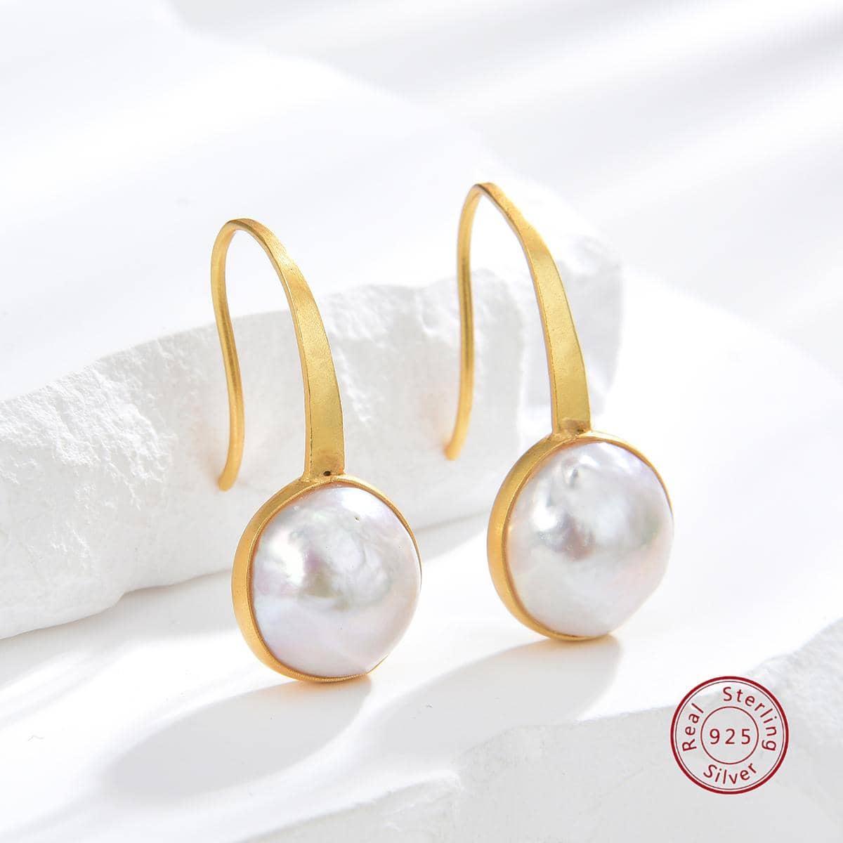 

Edison Pearl 925 Silver Versatile Earrings - Exquisite High-End Dangle Design