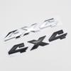 3D ABS Silver Black Logo 4X4 Emblem Car Trunk Decal For 4X4 Stikcer Accessories