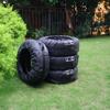 4pcs S/L Car Spare Tire Cover Case Polyester Auto Wheel Tires Storage Bag Carrier Auto Tyre Wheel Protector Dustproof