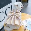 Yousheng Pet Harness Leash Plaid Pattern Adjustable Breathable Pet Cats Puppy Chest Strap Dress Traction Rope Kit for Pet Training